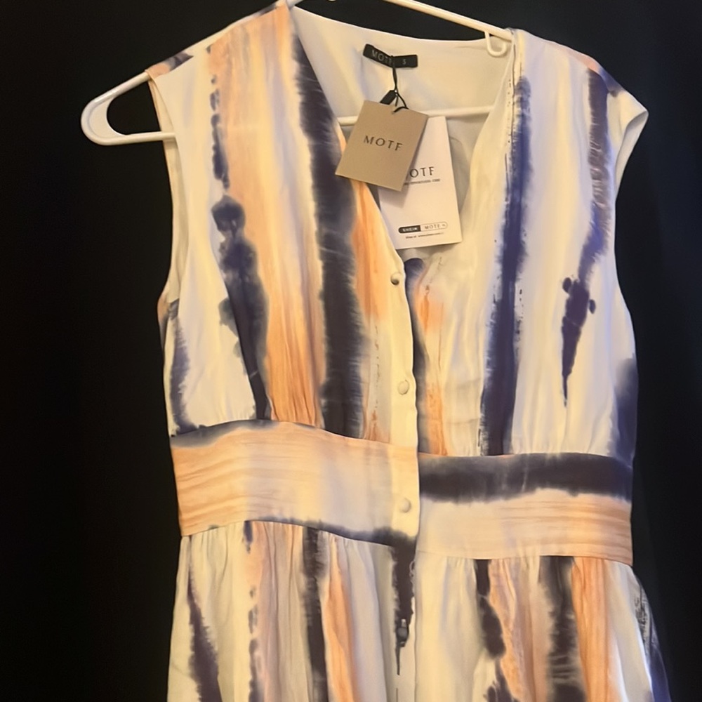 SHEIN, MOTF, dress, button up, chic summer dress, new with tags